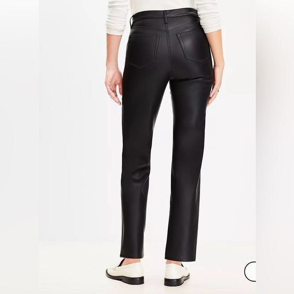 EUC LOFT Petite Five Pocket Pant in Faux Leather - Picture 2 of 7